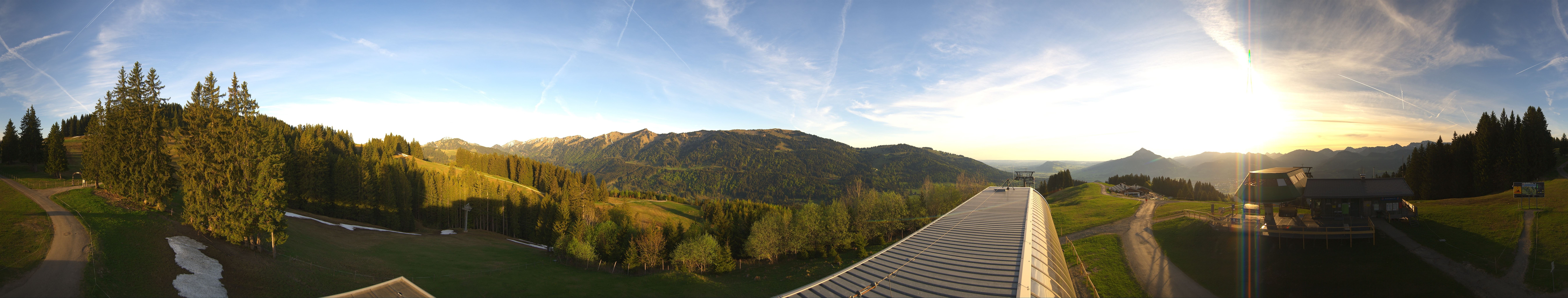 Archiv Foto Webcam Ofterschwanger Horn, Panoramablick