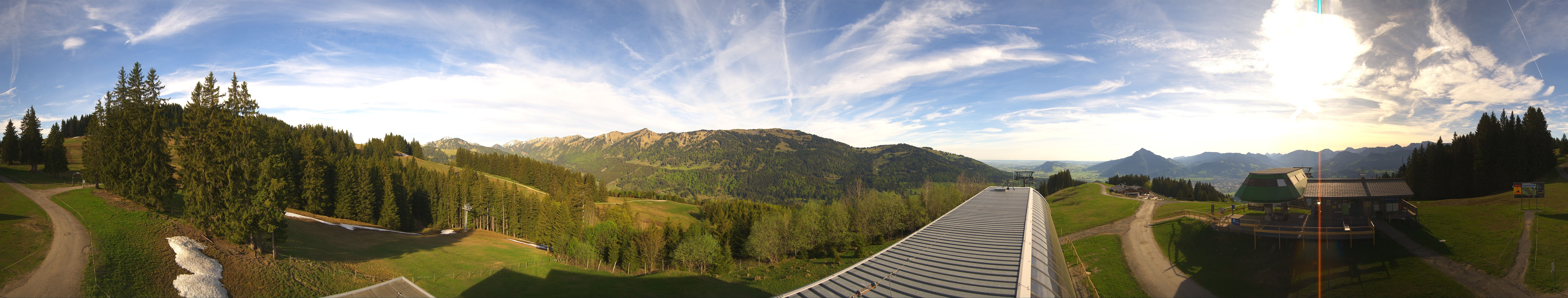 Archiv Foto Webcam Ofterschwanger Horn, Panoramablick