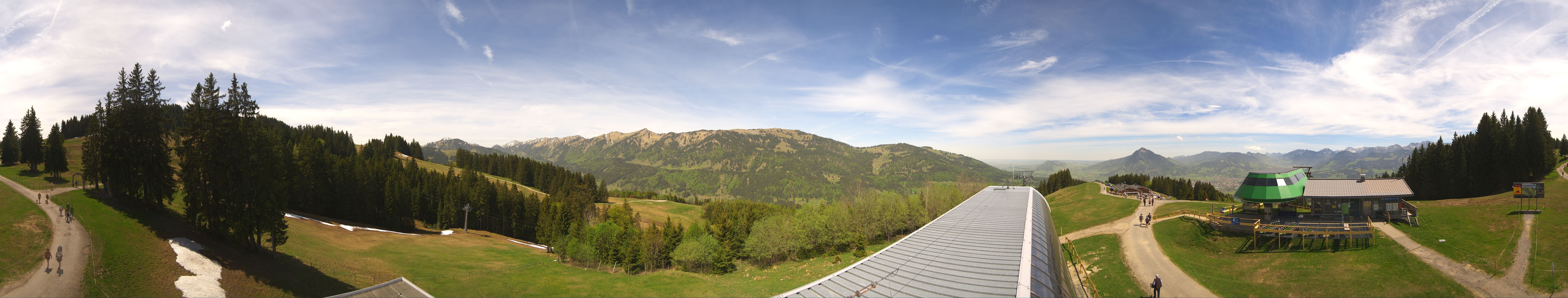 Archiv Foto Webcam Ofterschwanger Horn, Panoramablick