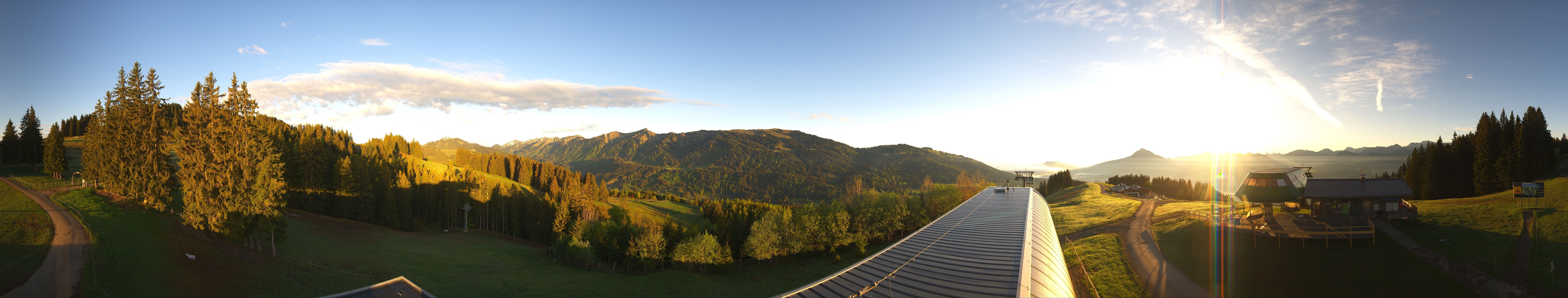 Archiv Foto Webcam Ofterschwanger Horn, Panoramablick