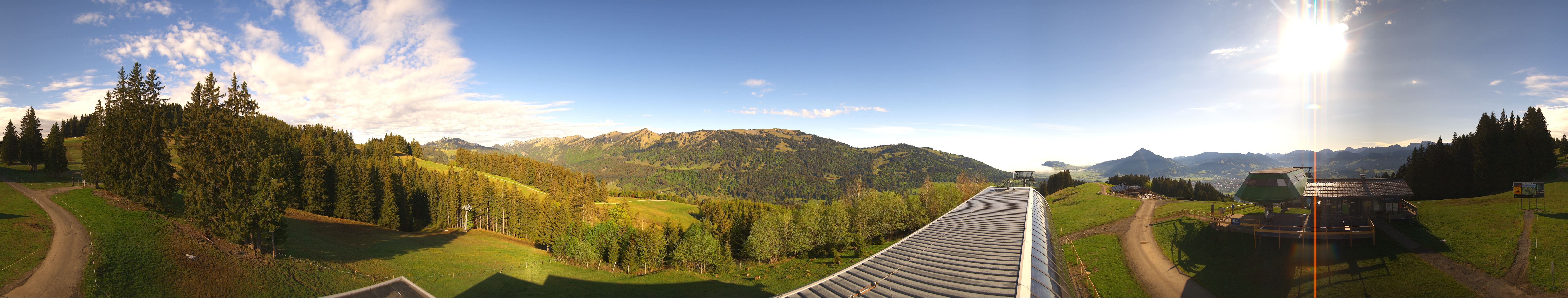 Archiv Foto Webcam Ofterschwanger Horn, Panoramablick