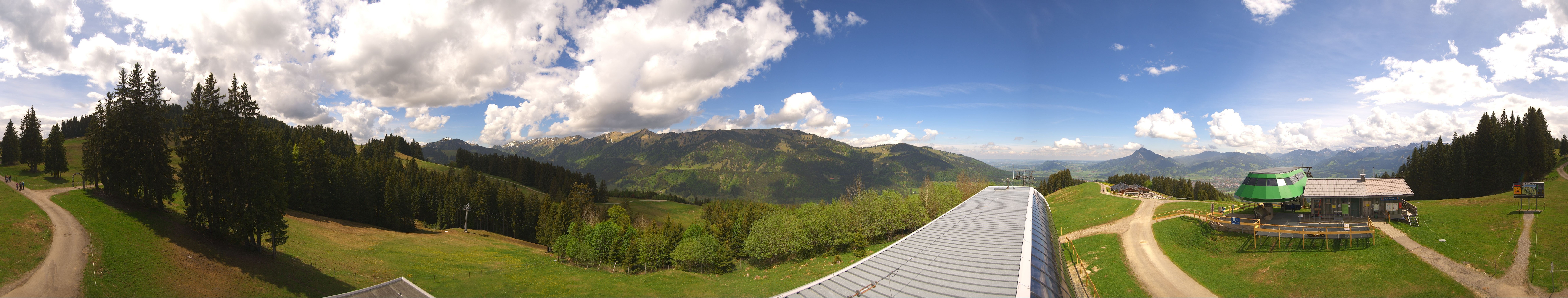 Archiv Foto Webcam Ofterschwanger Horn, Panoramablick