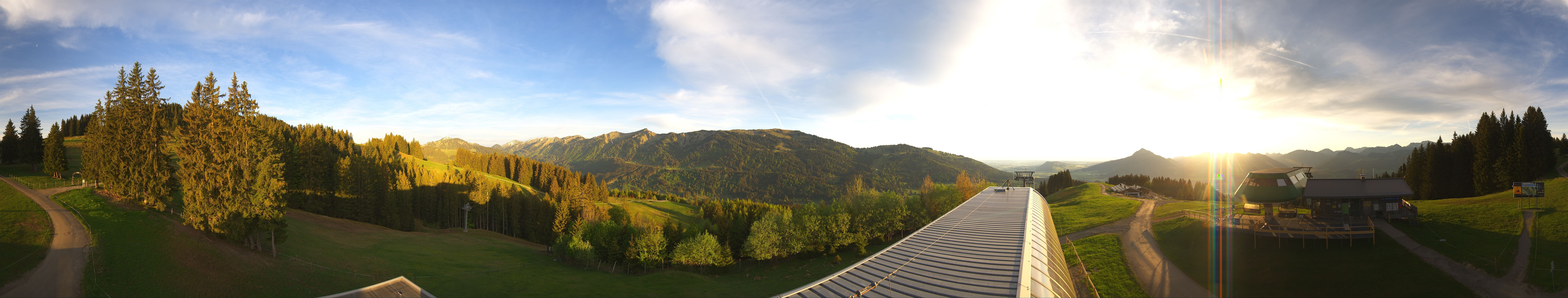 Archiv Foto Webcam Ofterschwanger Horn, Panoramablick