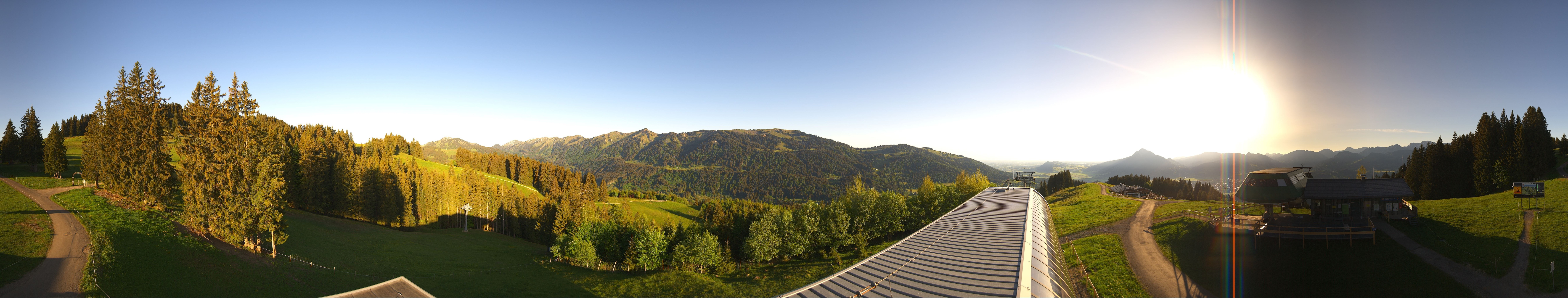 Archiv Foto Webcam Ofterschwanger Horn, Panoramablick