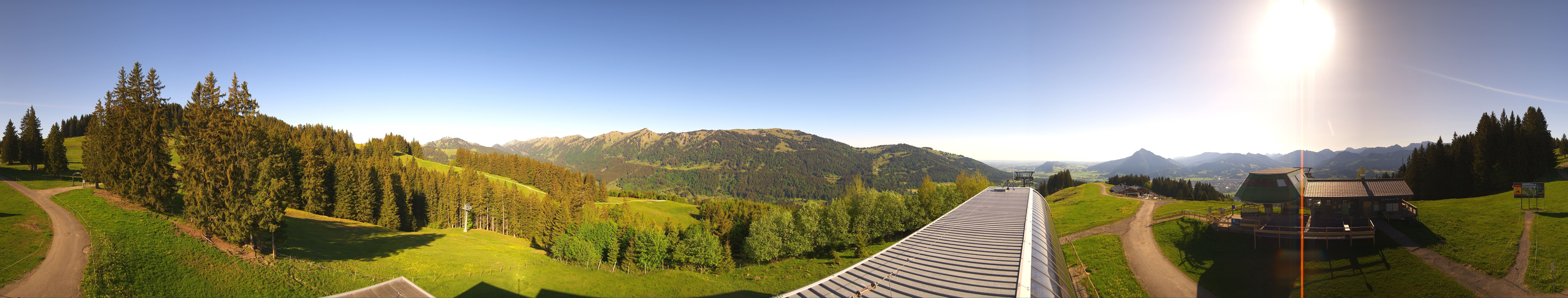 Archiv Foto Webcam Ofterschwanger Horn, Panoramablick