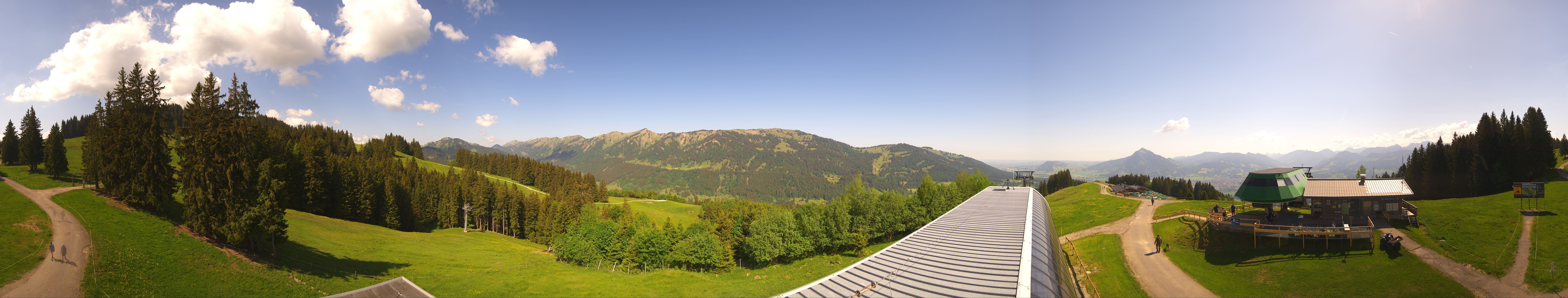 Archiv Foto Webcam Ofterschwanger Horn, Panoramablick