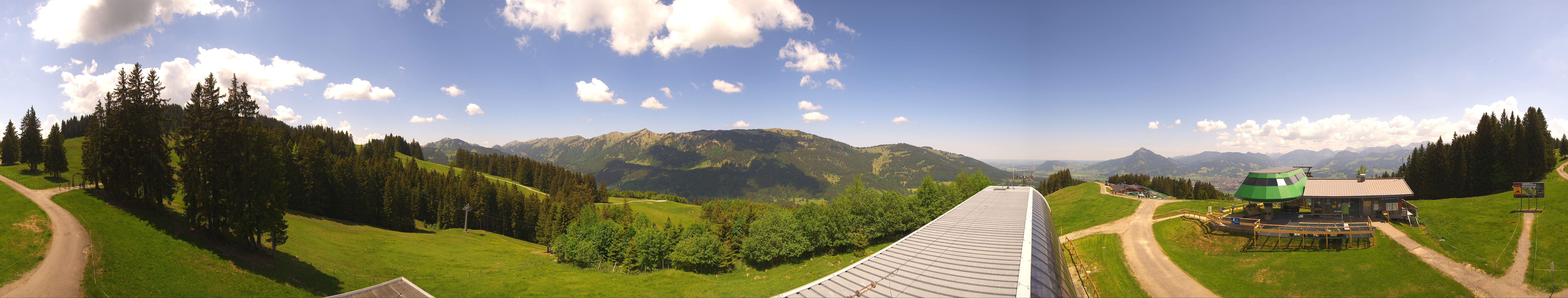 Archiv Foto Webcam Ofterschwanger Horn, Panoramablick