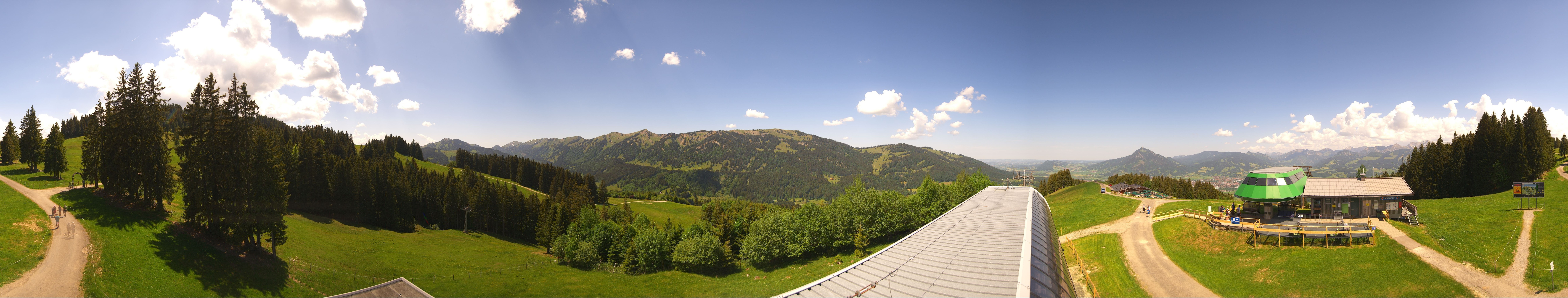 Archiv Foto Webcam Ofterschwanger Horn, Panoramablick