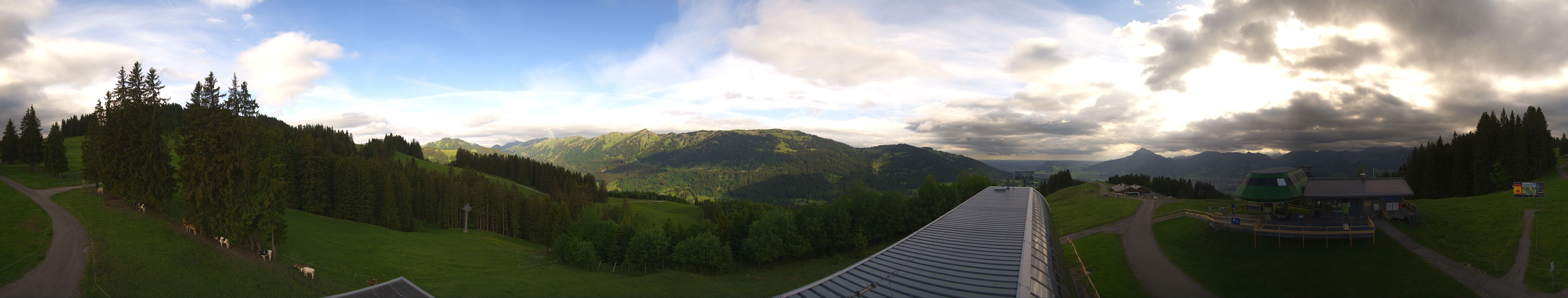 Archiv Foto Webcam Ofterschwanger Horn, Panoramablick