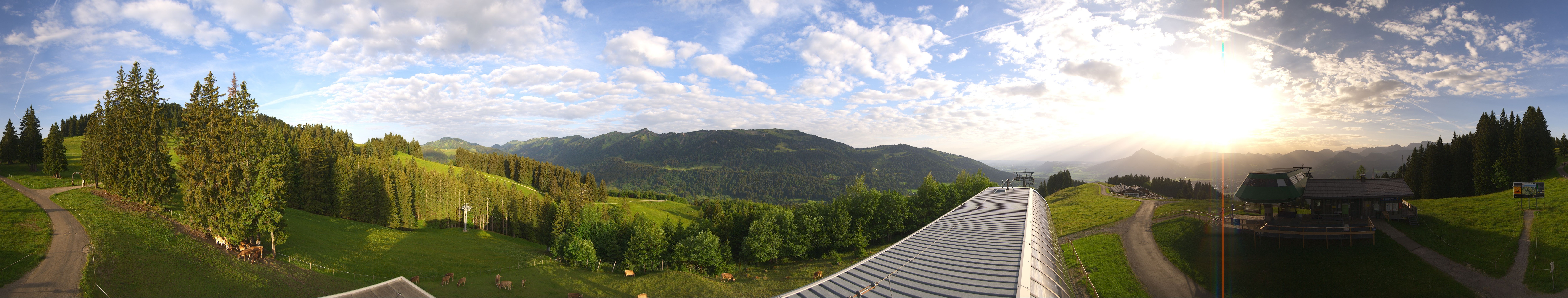 Archiv Foto Webcam Ofterschwanger Horn, Panoramablick