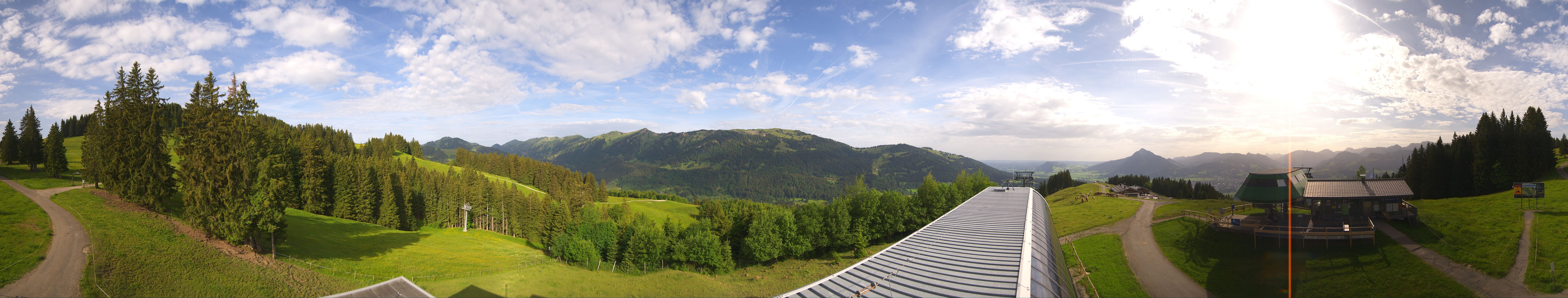 Archiv Foto Webcam Ofterschwanger Horn, Panoramablick