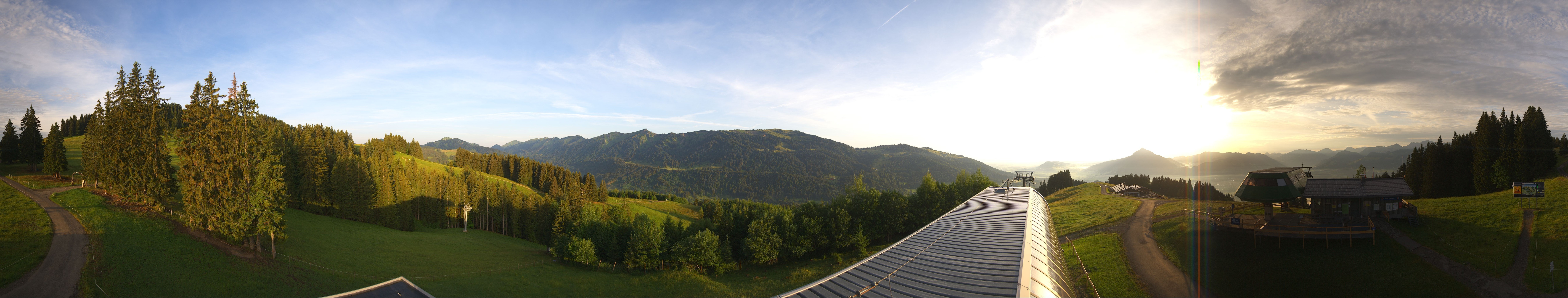 Archiv Foto Webcam Ofterschwanger Horn, Panoramablick