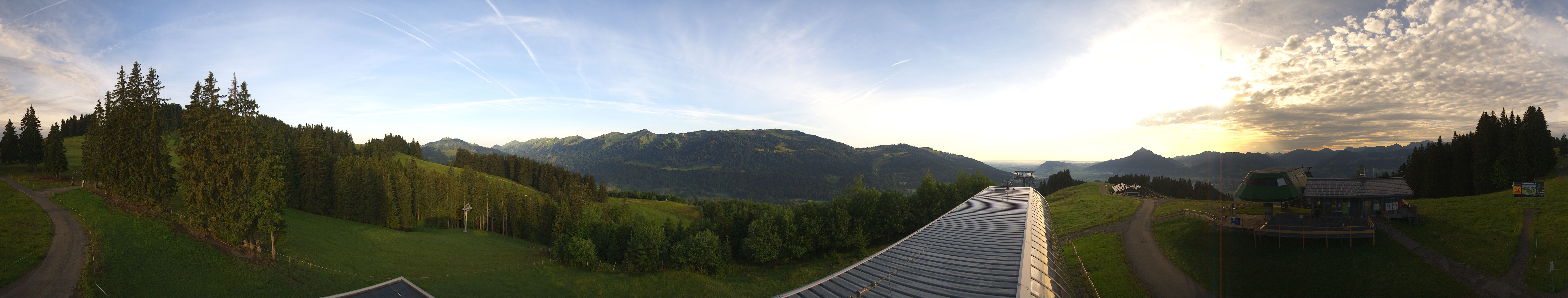 Archiv Foto Webcam Ofterschwanger Horn, Panoramablick
