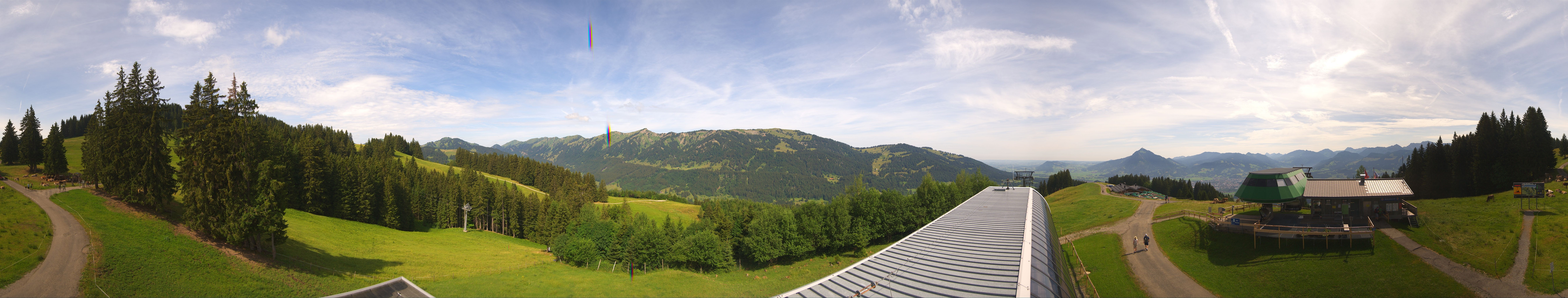 Archiv Foto Webcam Ofterschwanger Horn, Panoramablick