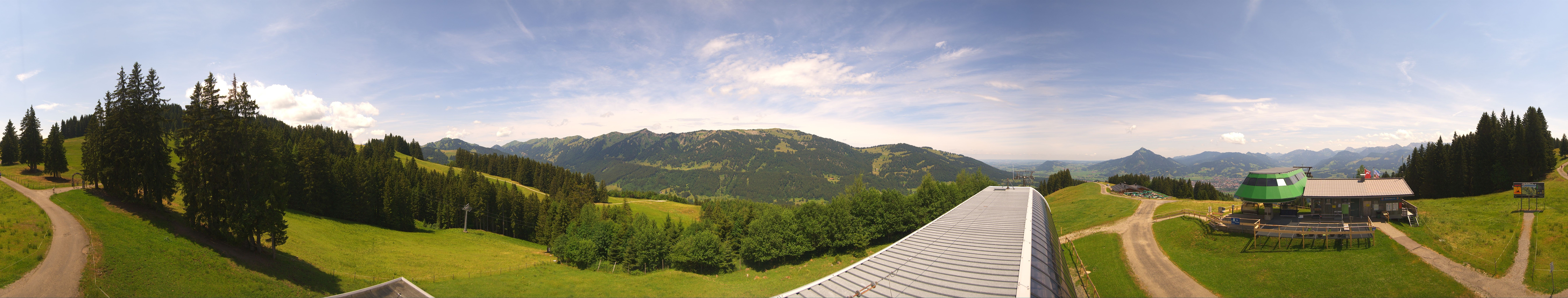 Archiv Foto Webcam Ofterschwanger Horn, Panoramablick