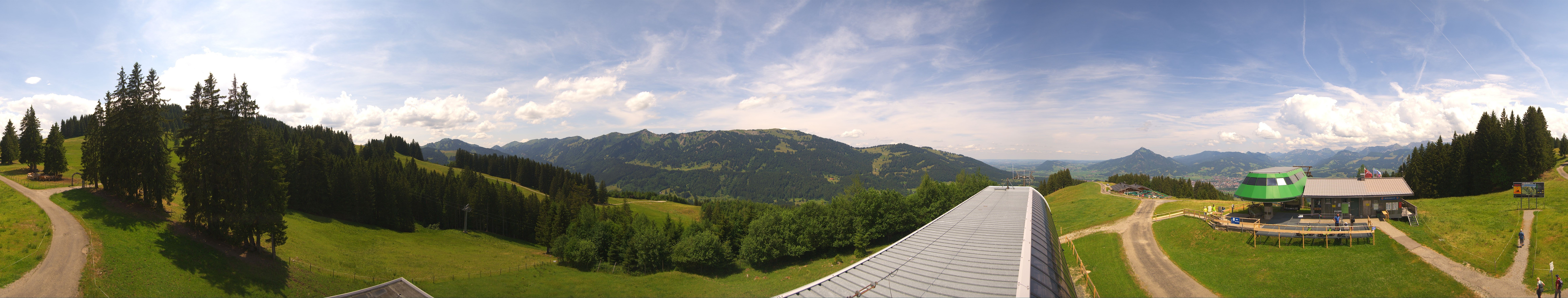 Archiv Foto Webcam Ofterschwanger Horn, Panoramablick