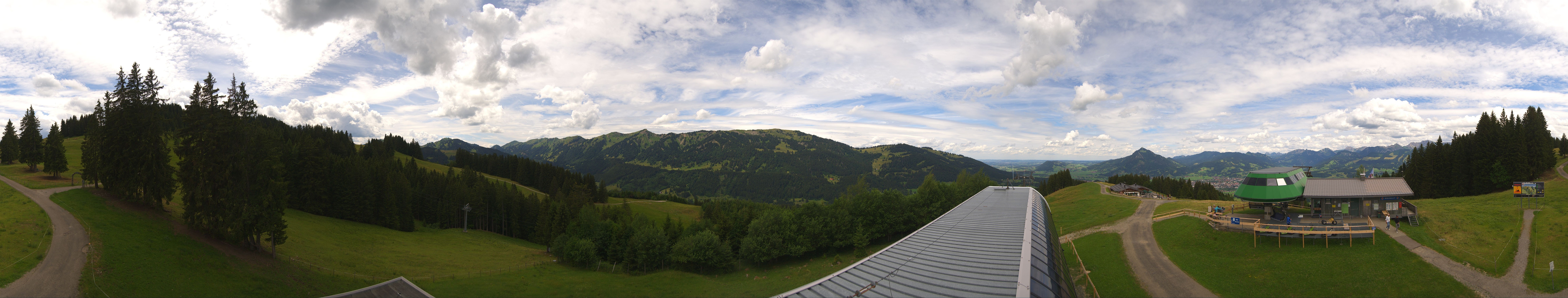 Archiv Foto Webcam Ofterschwanger Horn, Panoramablick