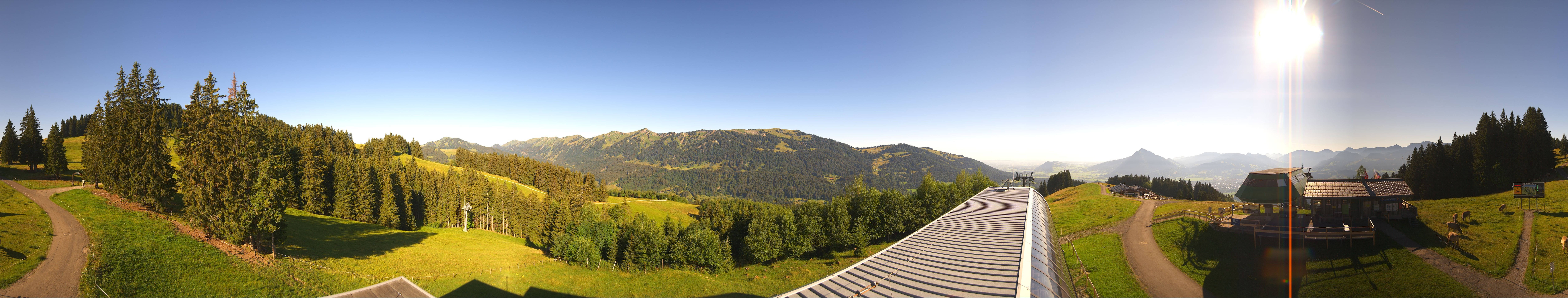 Archiv Foto Webcam Ofterschwanger Horn, Panoramablick