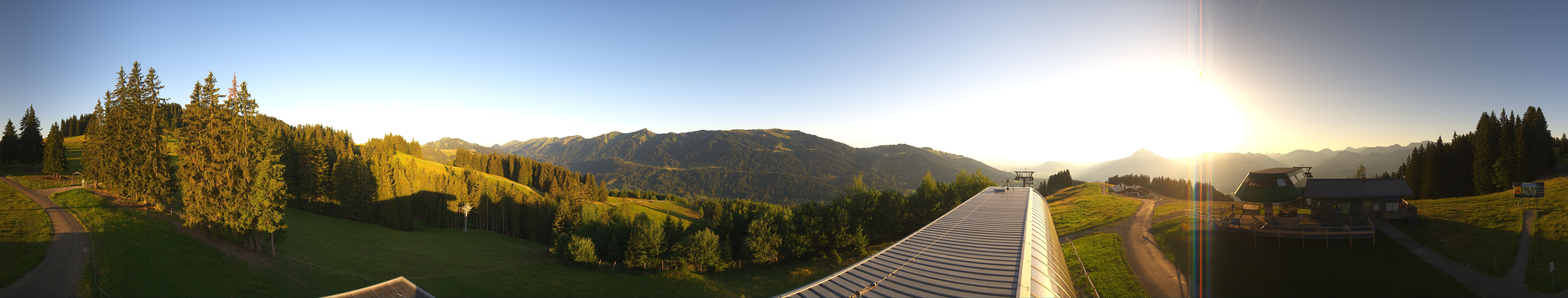 Archiv Foto Webcam Ofterschwanger Horn, Panoramablick