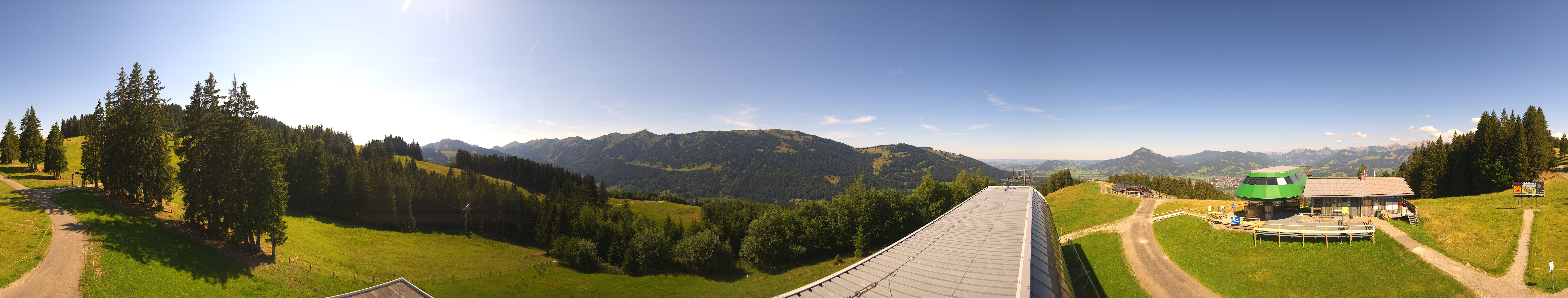 Archiv Foto Webcam Ofterschwanger Horn, Panoramablick