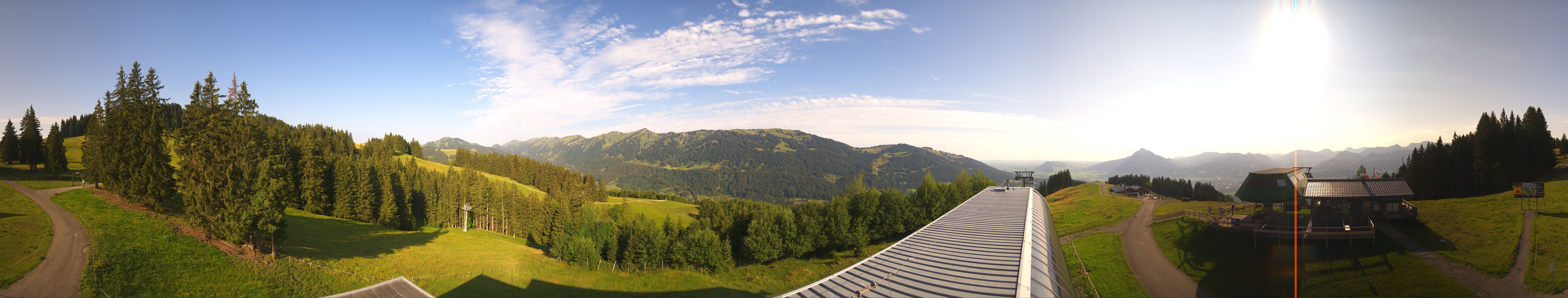 Archiv Foto Webcam Ofterschwanger Horn, Panoramablick