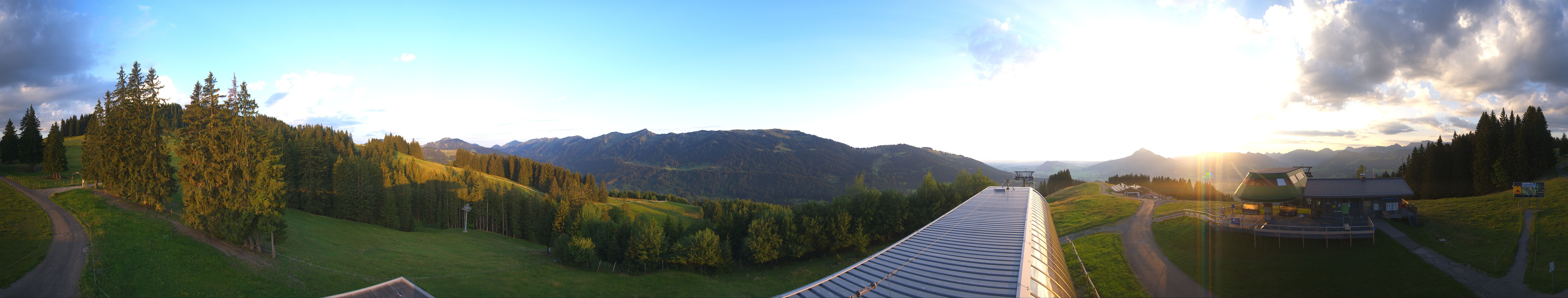 Archiv Foto Webcam Ofterschwanger Horn, Panoramablick