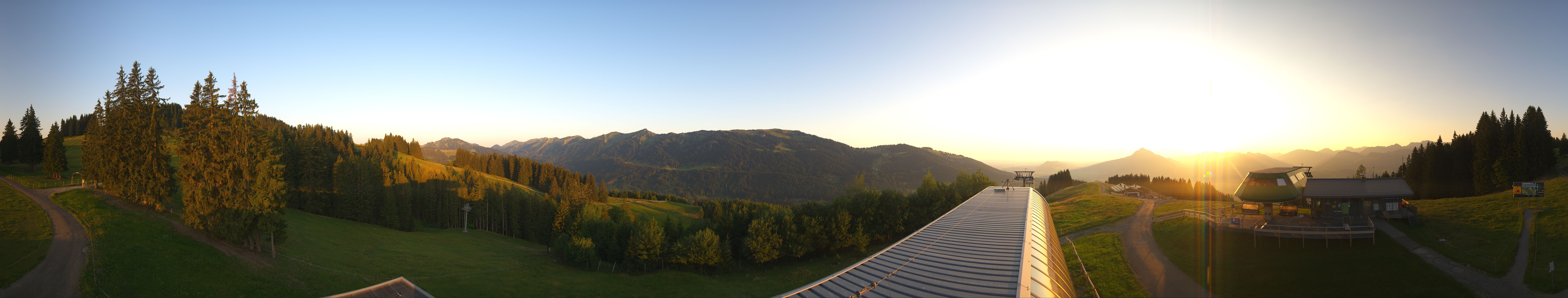 Archiv Foto Webcam Ofterschwanger Horn, Panoramablick