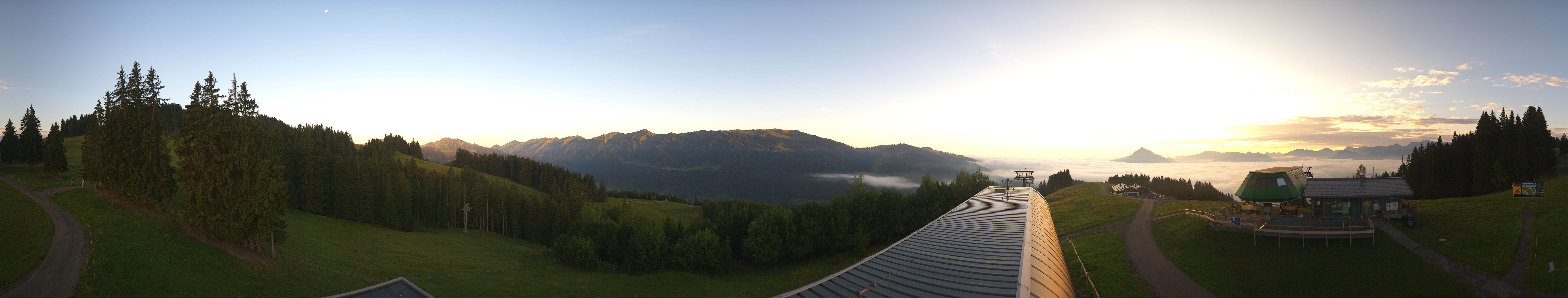 Archiv Foto Webcam Ofterschwanger Horn, Panoramablick