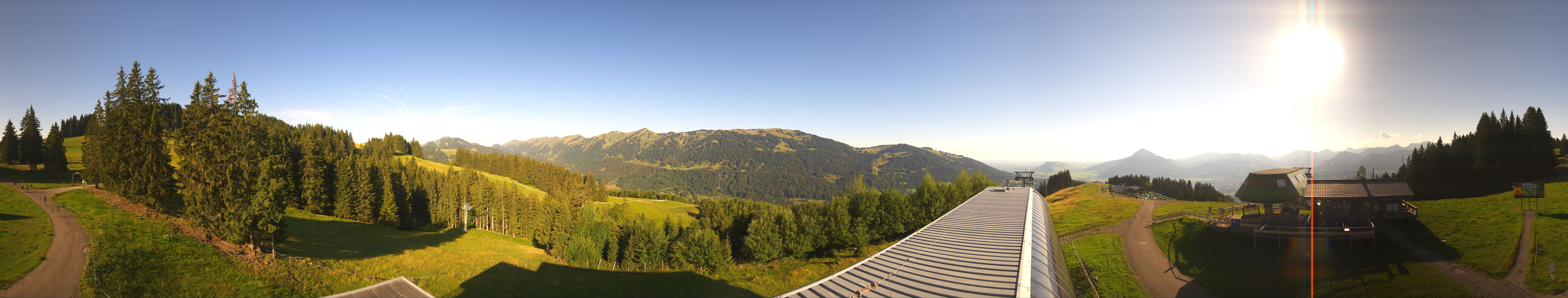 Archiv Foto Webcam Ofterschwanger Horn, Panoramablick