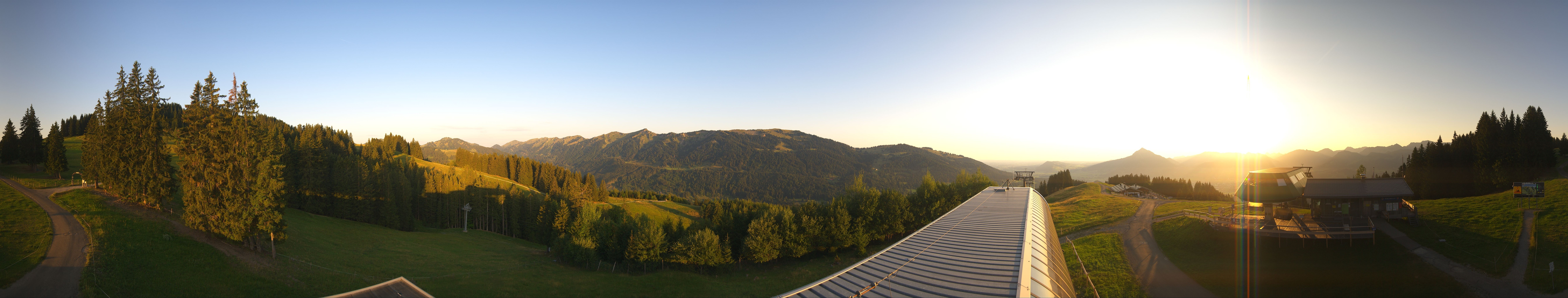 Archiv Foto Webcam Ofterschwanger Horn, Panoramablick