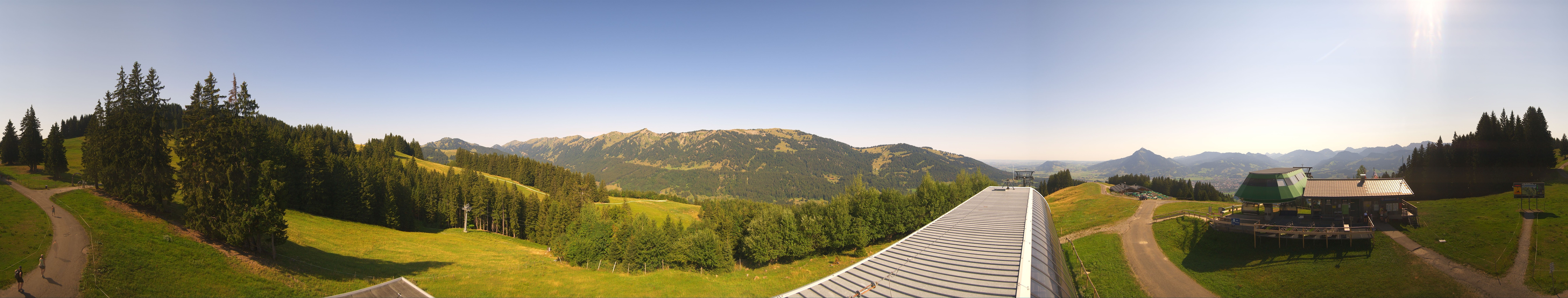 Archiv Foto Webcam Ofterschwanger Horn, Panoramablick