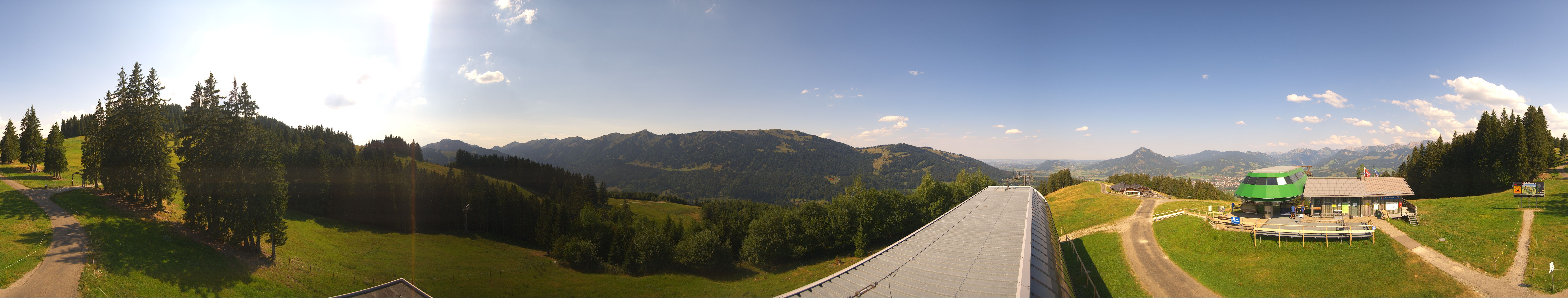 Archiv Foto Webcam Ofterschwanger Horn, Panoramablick