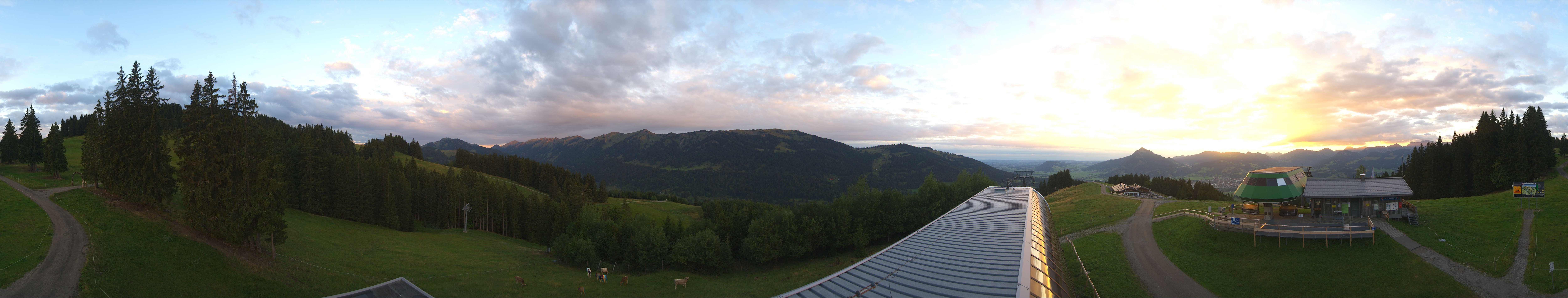 Archiv Foto Webcam Ofterschwanger Horn, Panoramablick