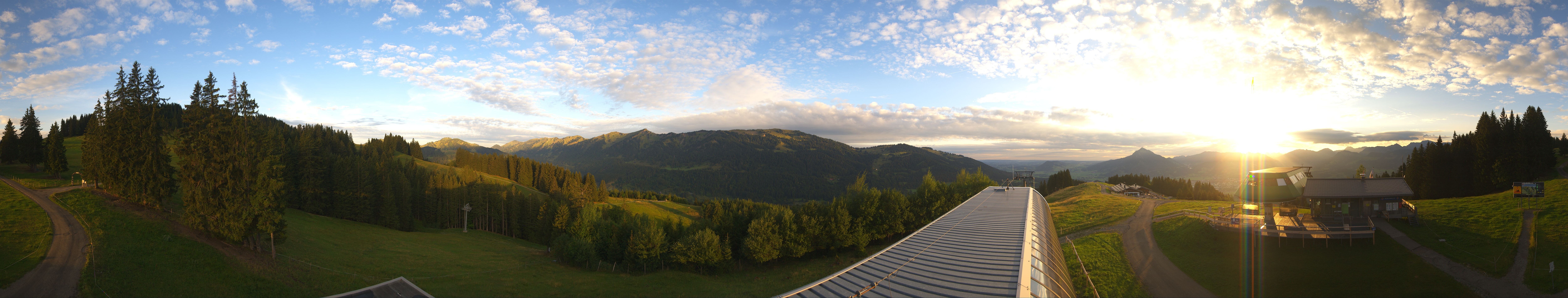 Archiv Foto Webcam Ofterschwanger Horn, Panoramablick
