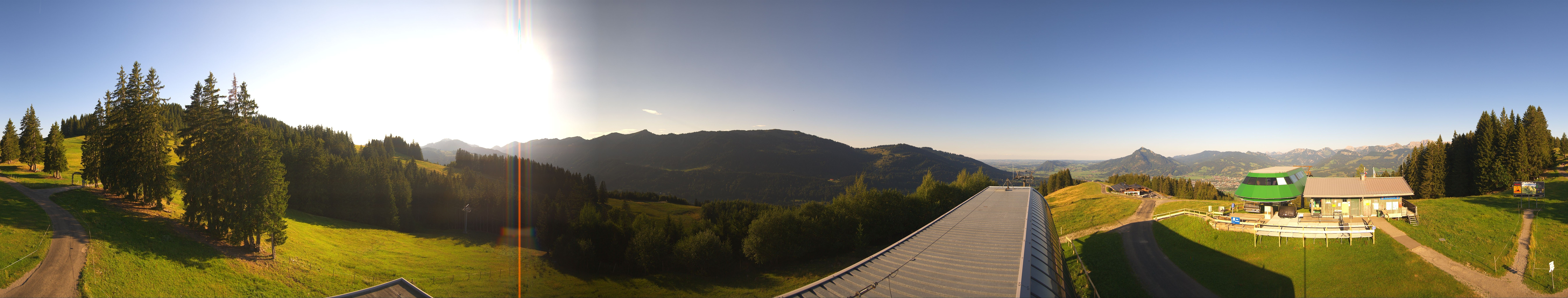 Archiv Foto Webcam Ofterschwanger Horn, Panoramablick