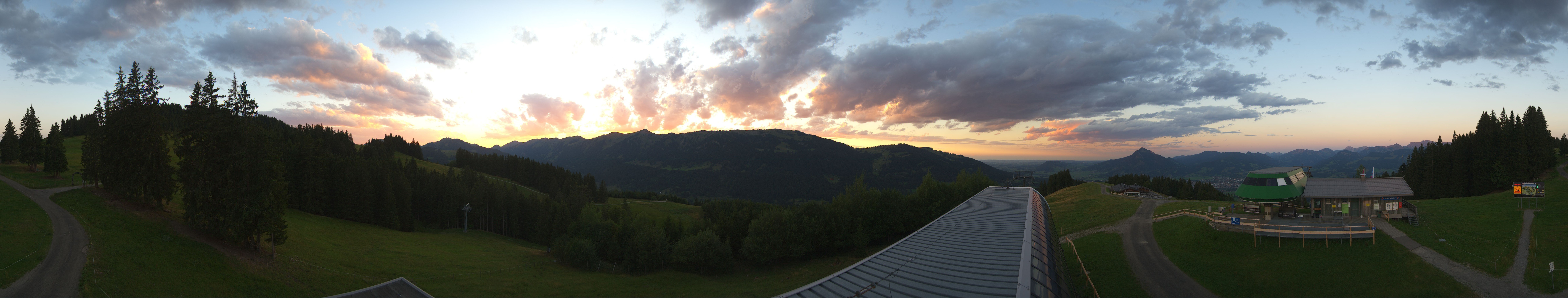 Archiv Foto Webcam Ofterschwanger Horn, Panoramablick