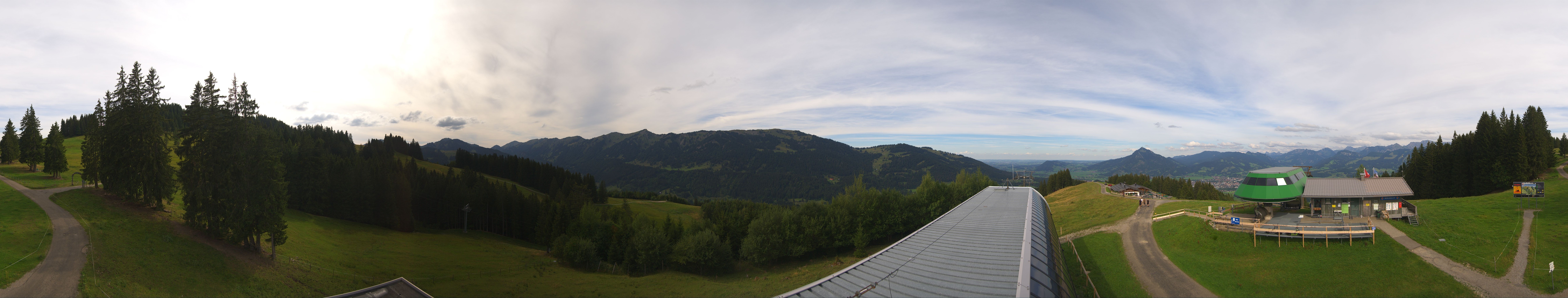 Archiv Foto Webcam Ofterschwanger Horn, Panoramablick