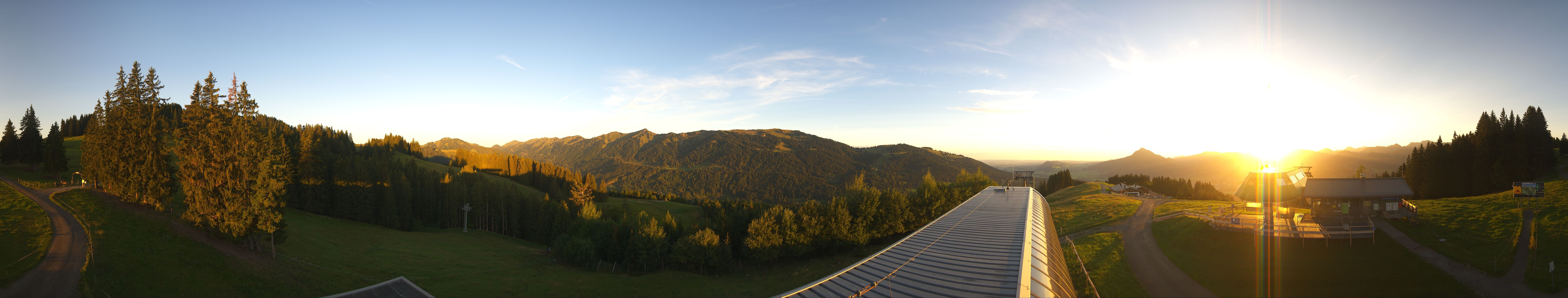 Archiv Foto Webcam Ofterschwanger Horn, Panoramablick