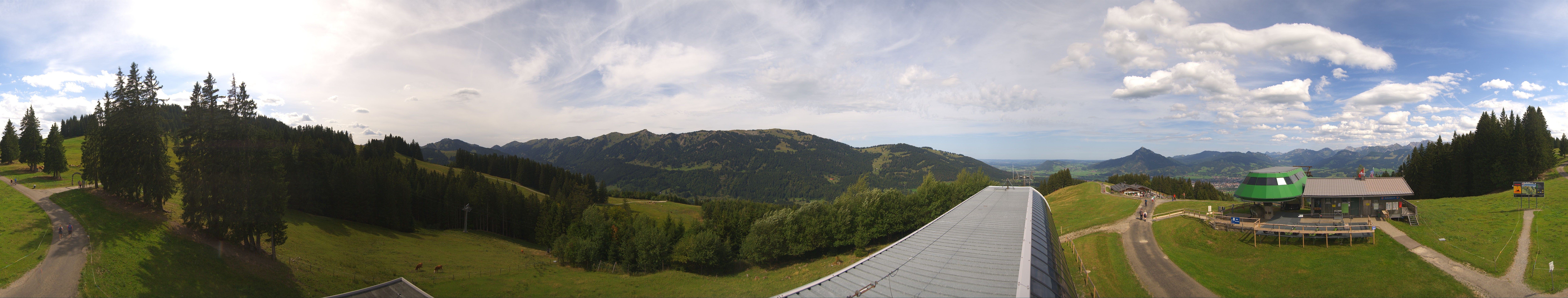 Archiv Foto Webcam Ofterschwanger Horn, Panoramablick