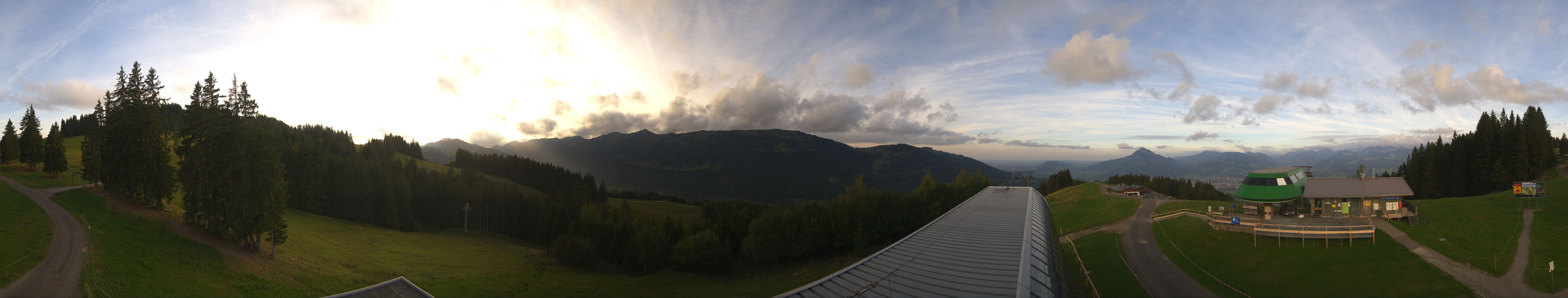 Archiv Foto Webcam Ofterschwanger Horn, Panoramablick