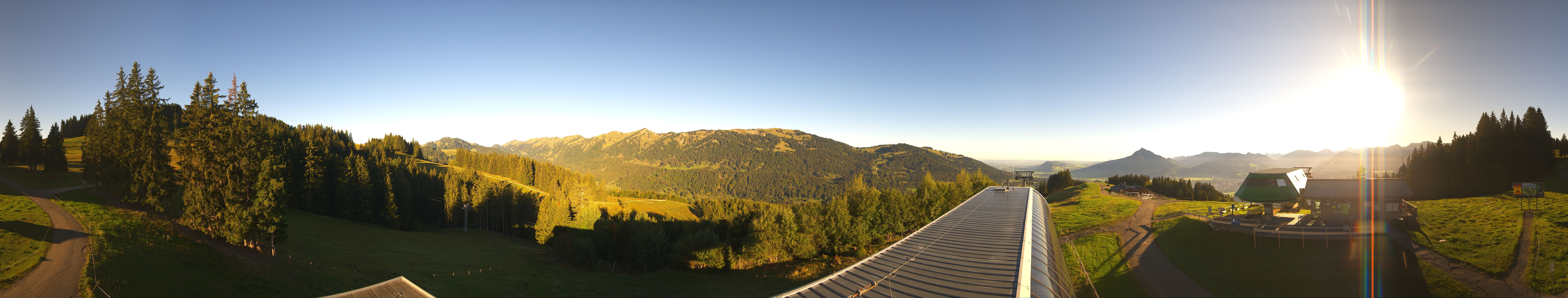Archiv Foto Webcam Ofterschwanger Horn, Panoramablick