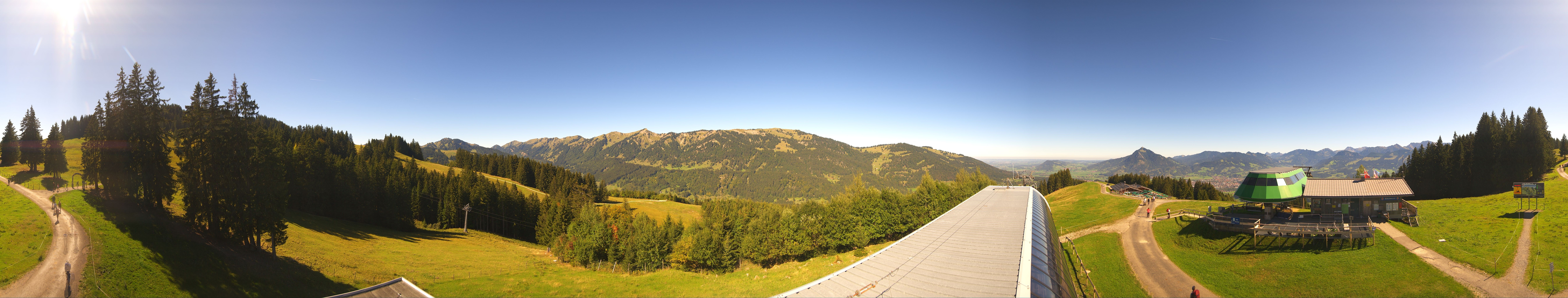 Archiv Foto Webcam Ofterschwanger Horn, Panoramablick