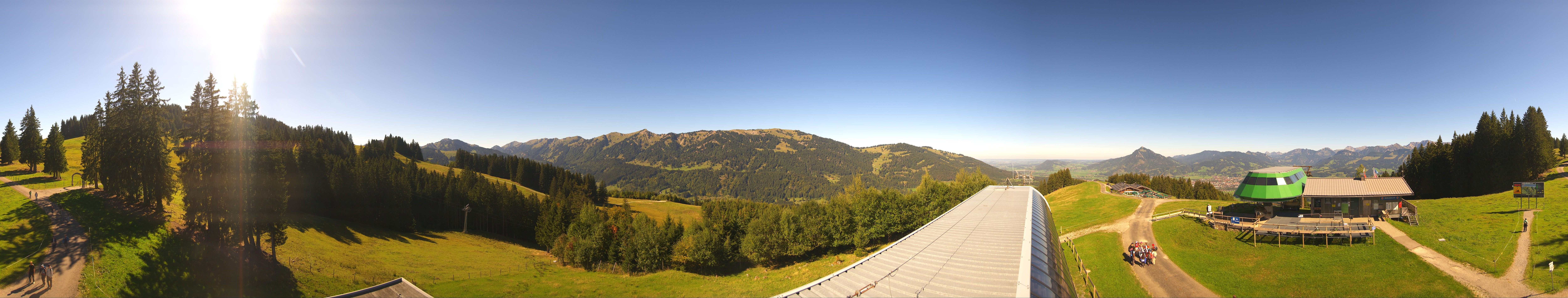 Archiv Foto Webcam Ofterschwanger Horn, Panoramablick