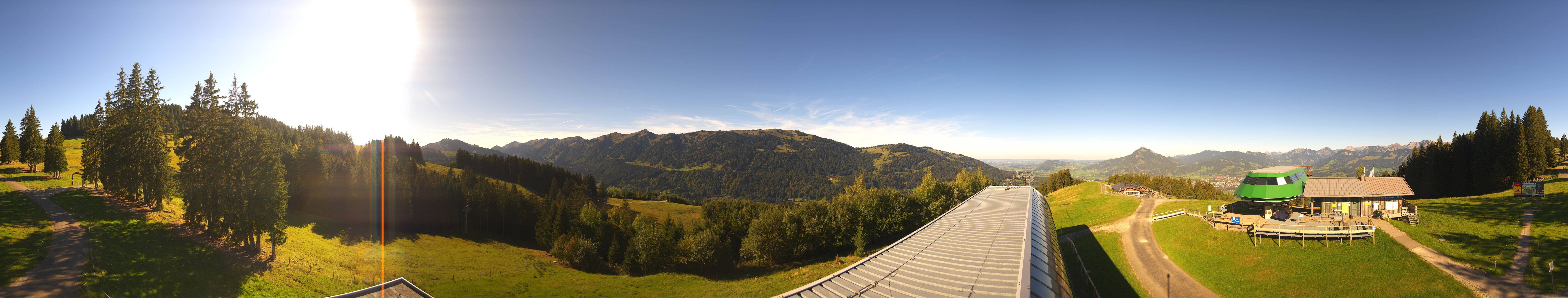 Archiv Foto Webcam Ofterschwanger Horn, Panoramablick