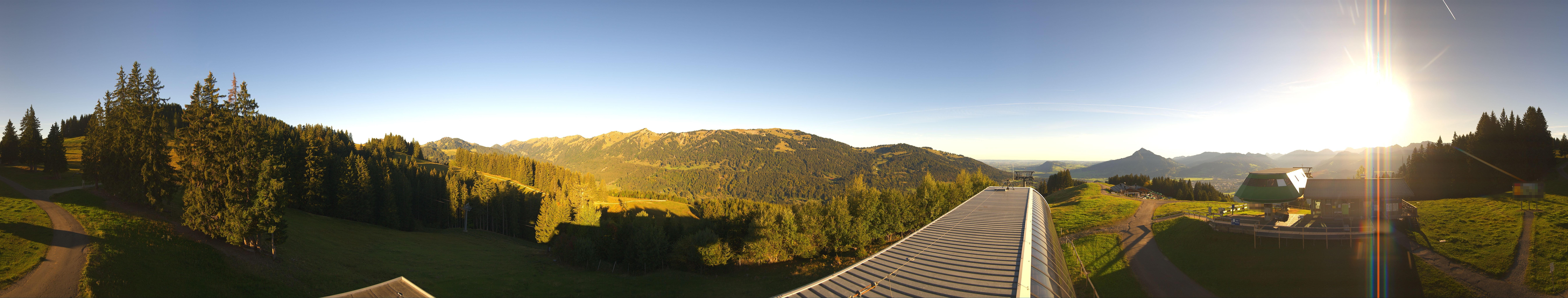 Archiv Foto Webcam Ofterschwanger Horn, Panoramablick