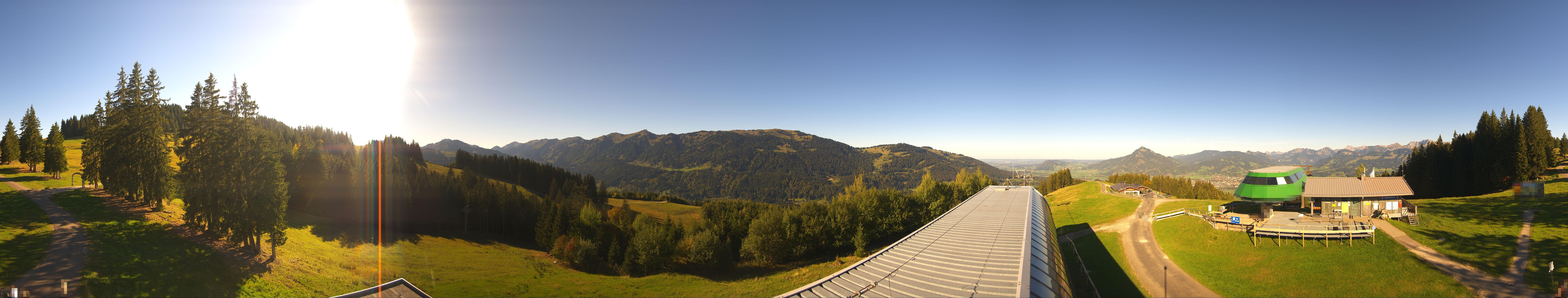 Archiv Foto Webcam Ofterschwanger Horn, Panoramablick