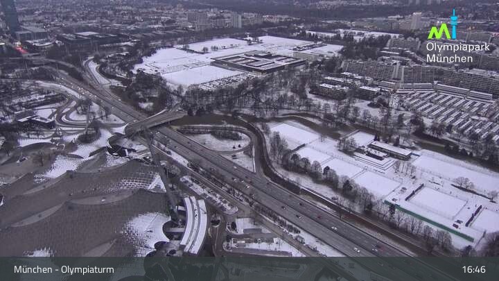 Archiv Foto Webcam München: Blick über den Olympiapark