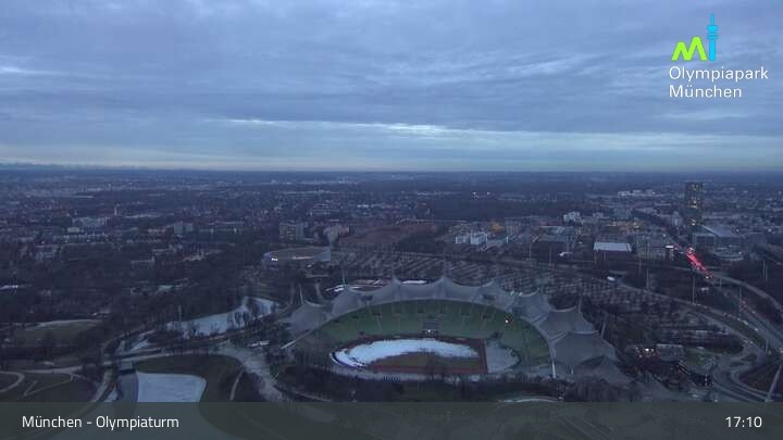 Archiv Foto Webcam München: Blick über den Olympiapark