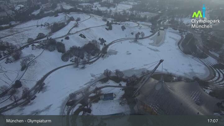 Archiv Foto Webcam München: Blick über den Olympiapark