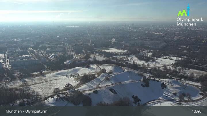 Archiv Foto Webcam München: Blick über den Olympiapark